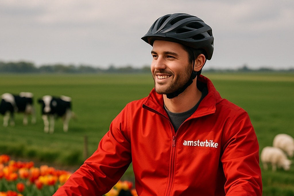 bike helmet amsterdam E-bike countryside tour: windmills, cheese and clogs