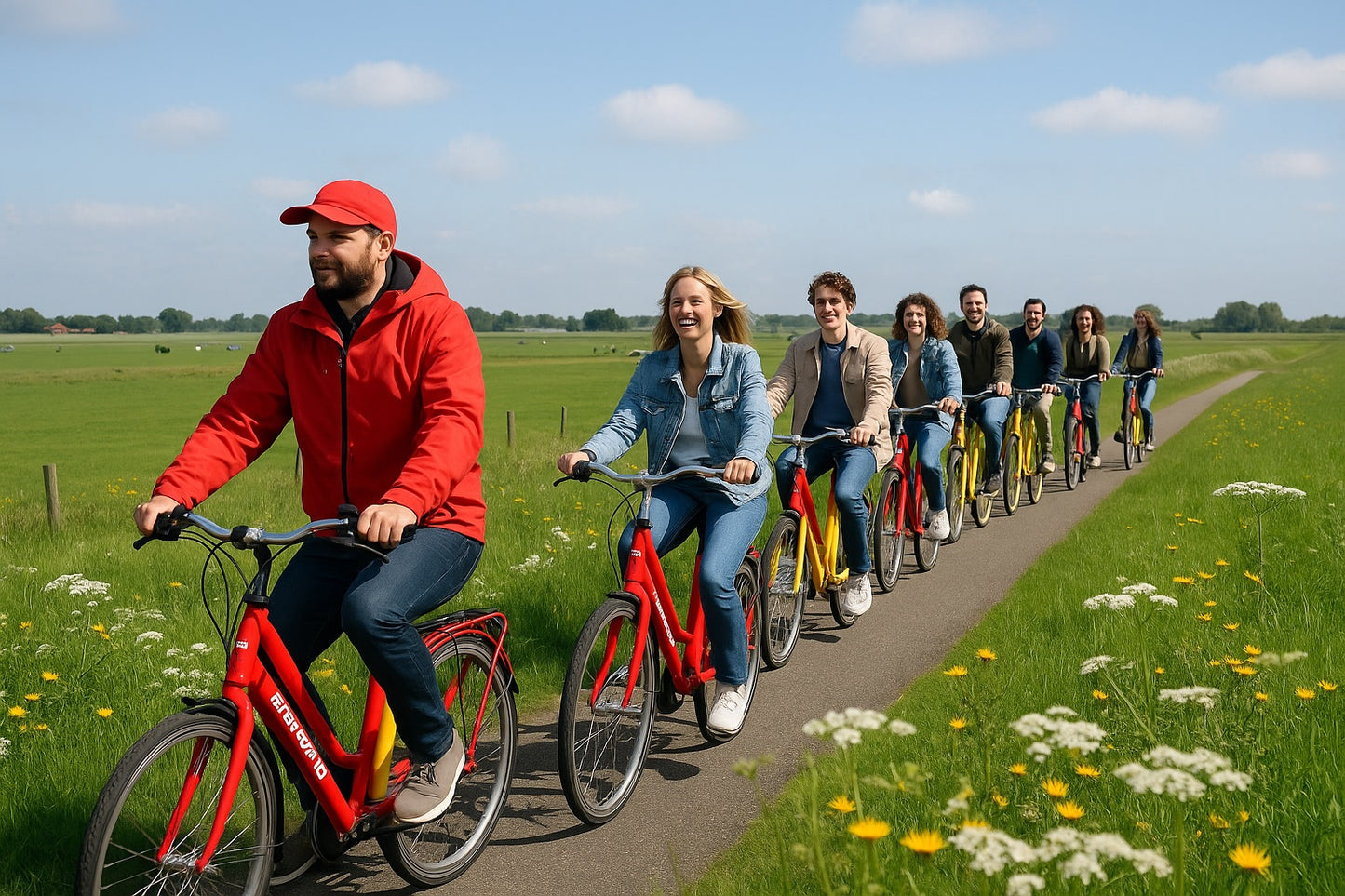 Private Amsterdam Countryside Bike Tour: Windmill, Villages & Dutch Pancakes 10 p