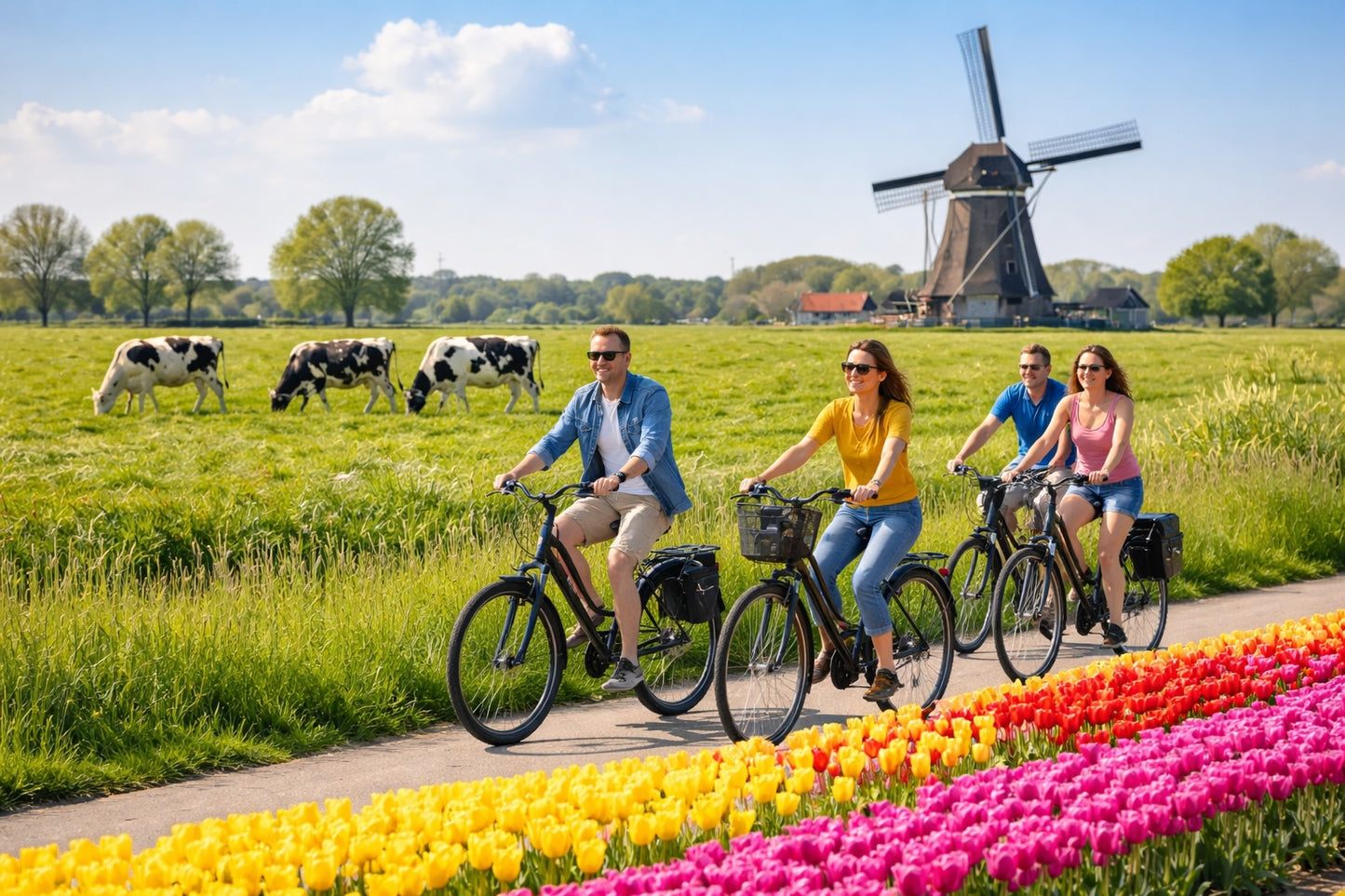 Amsterdam  E-Bike Tour - Countryside, Windmill, Cheese, and Clogs