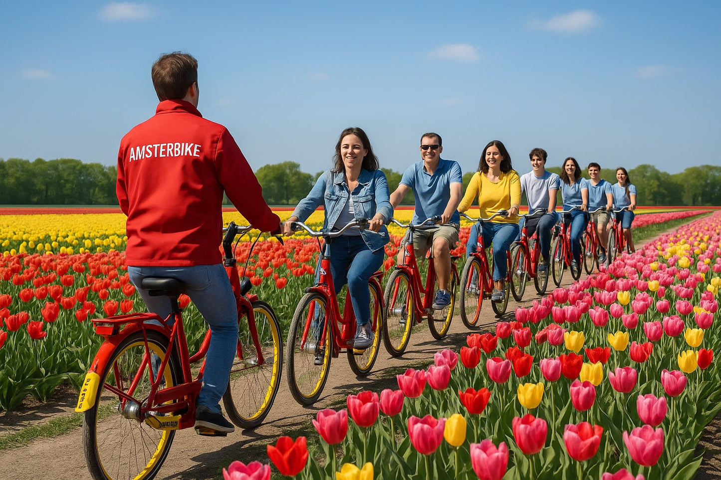 Private Amsterdam Bike Tour to the Tulip Fields 10 p